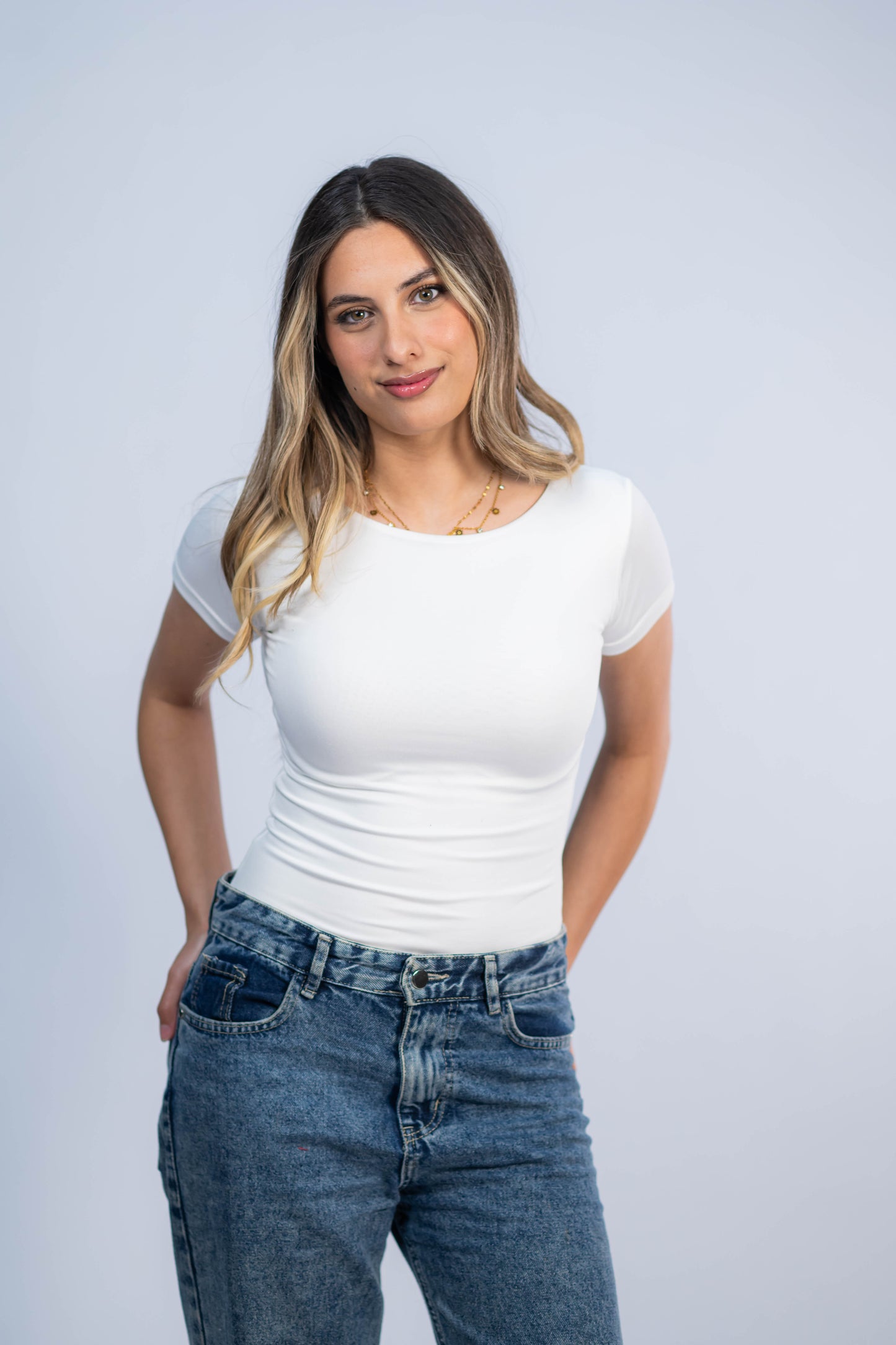 Short Sleeve Basic Top