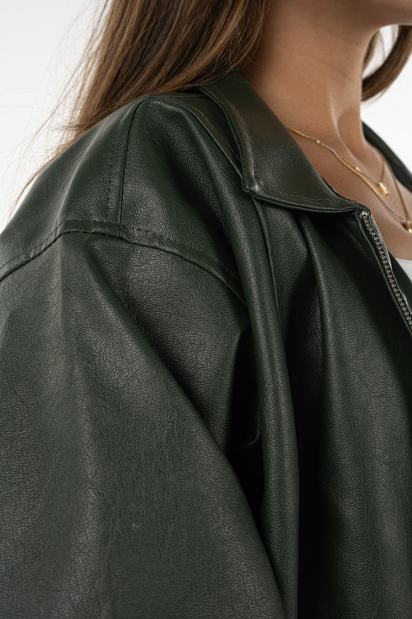 Olive Leather Jacket